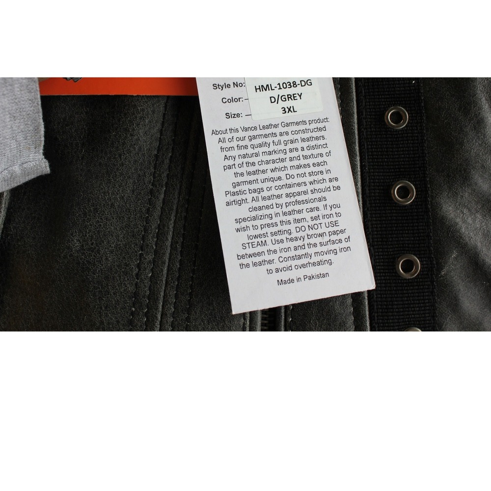 High Mileage Leather Gear Women 3XL Conceal Carry Pocket Vest Daytona Bike Week‎ - Picture 6 of 8